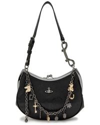 Vivienne Westwood - Charm Frame Python-Effect Leather Shoulder Bag - Lyst