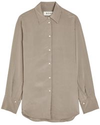 Rohe - Open Sleeve Striped Woven Shirt - Lyst