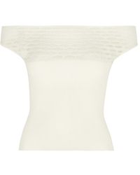 GIMAGUAS - Avenue Cropped Knitted Top - Lyst