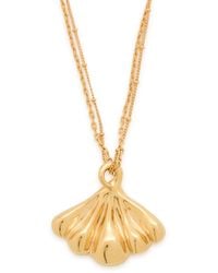 Chloé - The Chloé Mirror Shell Pendant Necklace - Lyst