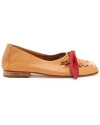 Hereu - Juliol Foulard Leather Loafers - Lyst