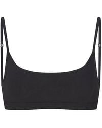Skims - Everyday Stretch-Cotton Scoop Bralette - Lyst