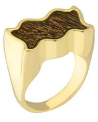Maria Frering - Celebração-Plated Wood Ring - Lyst
