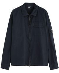 C.P. Company - Lens Cotton Gabardine Overshirt - Lyst