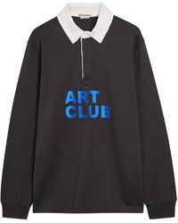 JW Anderson - Art Club Embroidered Cotton Polo Shirt - Lyst