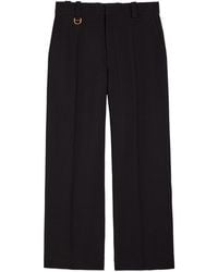 Chloé - Wide-Leg Wool Trousers - Lyst