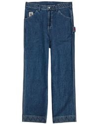 Bode - Knolly Embroidered Straight-Leg Jeans - Lyst