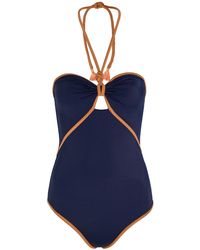 Johanna Ortiz - Salt And Saddle Halterneck Swimsuit - Lyst