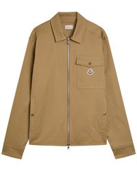 Moncler - Logo Stretch-Cotton Overshirt - Lyst