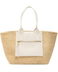 Ganni - Easy Shopper Medium Raffia Tote - Lyst