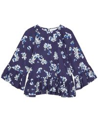 Merlette - Astral Floral-Print Cotton Top - Lyst
