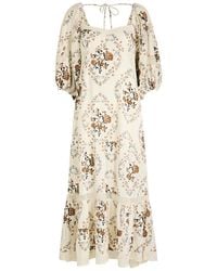 Free People - All The Attitude Floral-Print Cotton Maxi Dress - Lyst