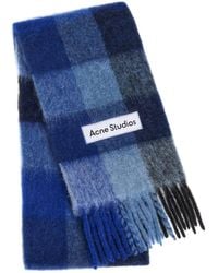 Acne Studios - Vally Checked Wool-Blend Scarf - Lyst