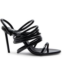 Alaïa - Strappy 90 Heeled Designer Leather Sandals Uk3 Eu36 - Lyst