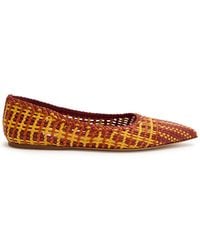 Gabriela Hearst - Aurora Woven Leather Flats - Lyst