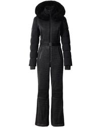Mackage - Lorelle Fur-Hood Bonded Fleece Ski Suit - Lyst