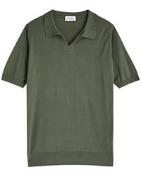 John Smedley - Donnelly Knitted Cotton Polo Shirt - Lyst