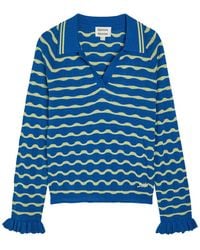Damson Madder - Silvia Cotton And Wool-Blend Jumper - Lyst