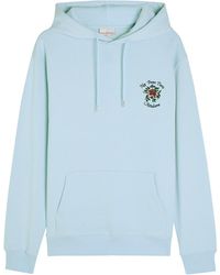 Drole de Monsieur - Nfpm Floral-Embroidered Hooded Cotton Sweatshirt - Lyst