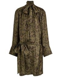 Saint Laurent - Paisley Print Dress - Lyst