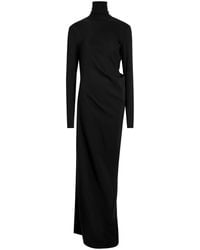 TOTEME - High-Neck Stretch-Crepe Maxi Dress - Lyst