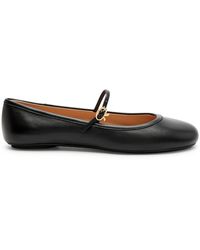 Gianvito Rossi - Carla 05 Leather Ballet Flats - Lyst