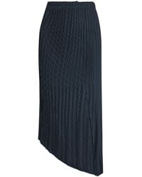 Issey Miyake - Unfurling Pleats Woven Midi Skirt - Lyst