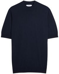 Lardini - Fine-Knit Cotton T-Shirt - Lyst