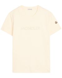 Moncler - Logo-Appliquéd Cotton T-Shirt - Lyst