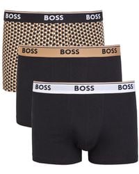BOSS - Power Stretch-Cotton Boxer Trunks - Lyst