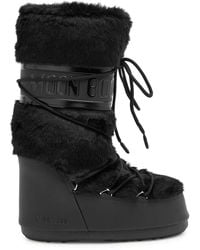Moon Boot - Icon Padded Faux Fur Mid-Calf Snow Boots - Lyst