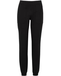 Spanx The Perfect Pant Black Stretch-jersey Joggers