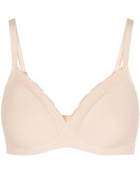 Hanro - Lace-Trimmed Soft-Cup Bra - Lyst