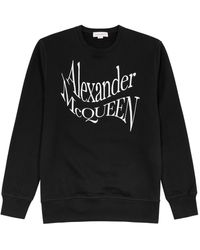 Alexander McQueen - Logo-Embroidered Cotton Sweatshirt - Lyst