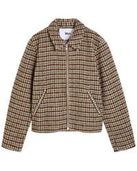 Won Hundred - Dutton Houndstooth Brushed Wool-Blend Jacket - Lyst