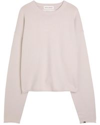 Extreme Cashmere - N°426 Comfy Roll-Trimmed Cashmere-Blend Jumper - Lyst