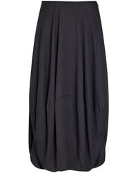 Lemaire - Balloon Crepe Midi Skirt - Lyst