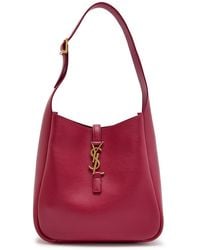 Saint Laurent - Le 5 À 7 Small Grained Leather Hobo Bag - Lyst