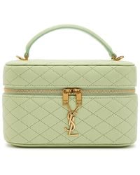 Saint Laurent - Gaby Mini Quilted Leather Top Handle Bag - Lyst