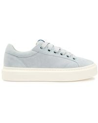 Cleens - Ace Panelled Leather And Suede Sneakers - Lyst