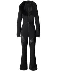 Mackage - Elle Fur-Trim Hood Bonded Fleece Shell Ski Suit - Lyst