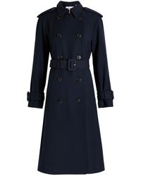 Veronica Beard - Conneley Dickey Double-Breasted Twill Trench Coat - Lyst
