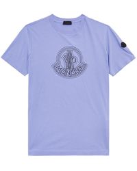 Moncler - Logo Cotton T-Shirt - Lyst