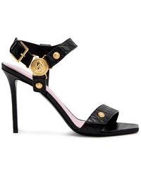 Balmain - Eva 115 Quilted Leather Sandals - Lyst