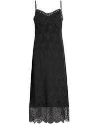 Simone Rocha - Floral-Jacquard Silk-Satin Midi Slip Dress - Lyst