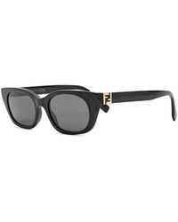 Fendi - Narrow Cat-Eye Sunglasses - Lyst
