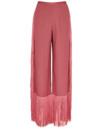 ‎Taller Marmo - Nevada Fringed Wide-leg Trousers - Lyst