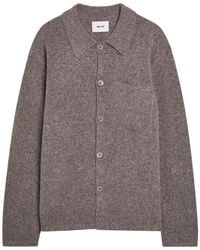 NN07 - Jonas Brushed Wool-Blend Overshirt - Lyst