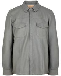 PAIGE - Baltimore Leather Overshirt - Lyst