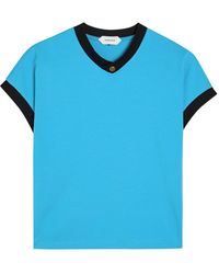 Versace - Vintage Cropped Stretch-Cotton T-Shirt - Lyst